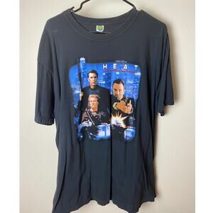 Heat (1995) Movie Promo Rap Tee Modern Screenprint - L